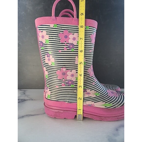 Lily & Dan Girls Pull Handle Rain Boots - Picture 6 of 10